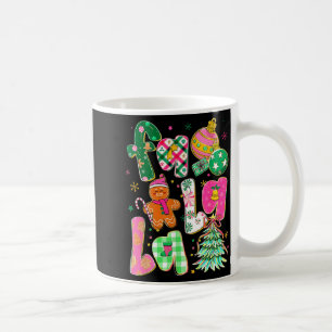 Taza De Café Falala Sublimación Pan de Jengibre Preppy Navidad
