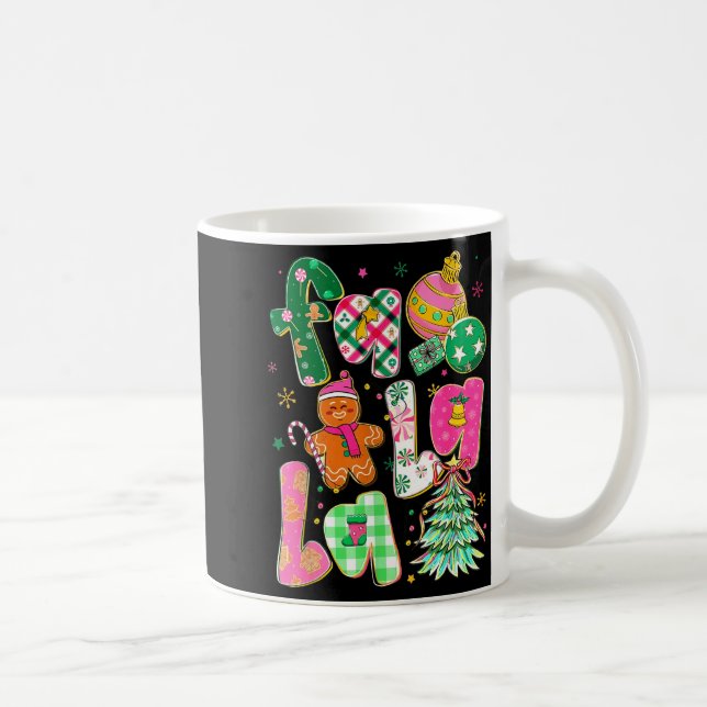 Taza De Café Falala Sublimation Gingerbread Preppy Christmas Co (Derecha)
