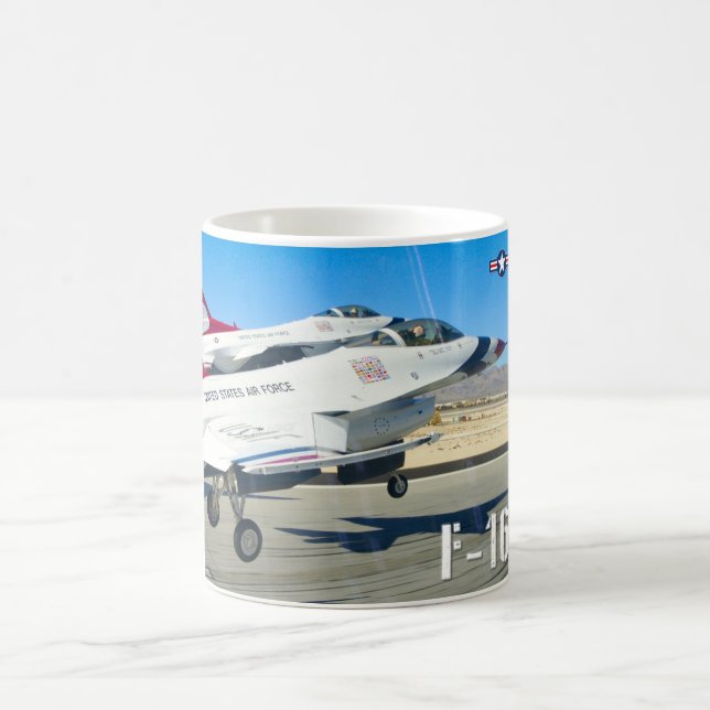 TAZA DE CAFÉ FALCON DE COMBATE F-16C (Centro)