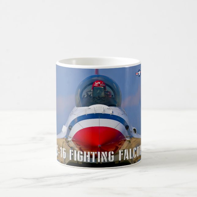 TAZA DE CAFÉ FALCON DE COMBATE F-16C (Centro)