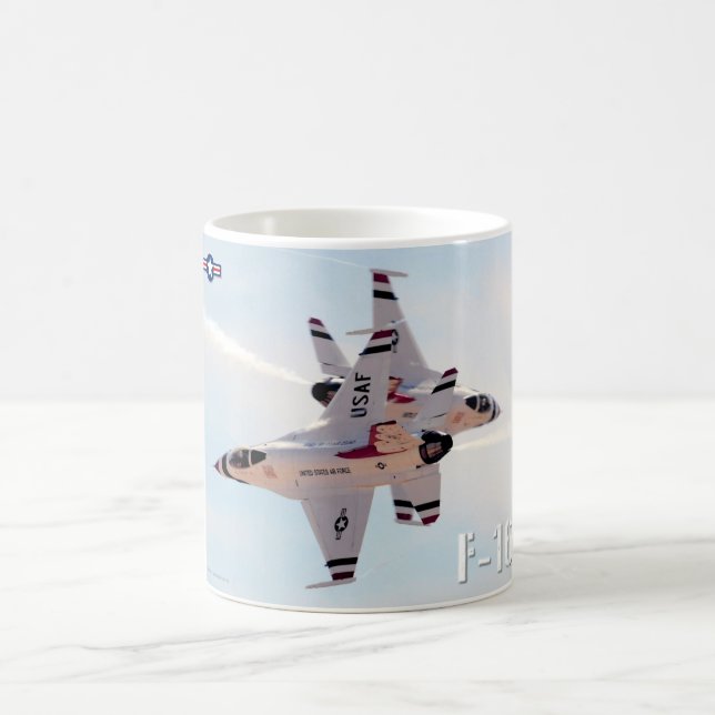 TAZA DE CAFÉ FALCON DE COMBATE F-16C (Centro)