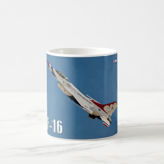 TAZA DE CAFÉ FALCON DE COMBATE F-16C (Centro)