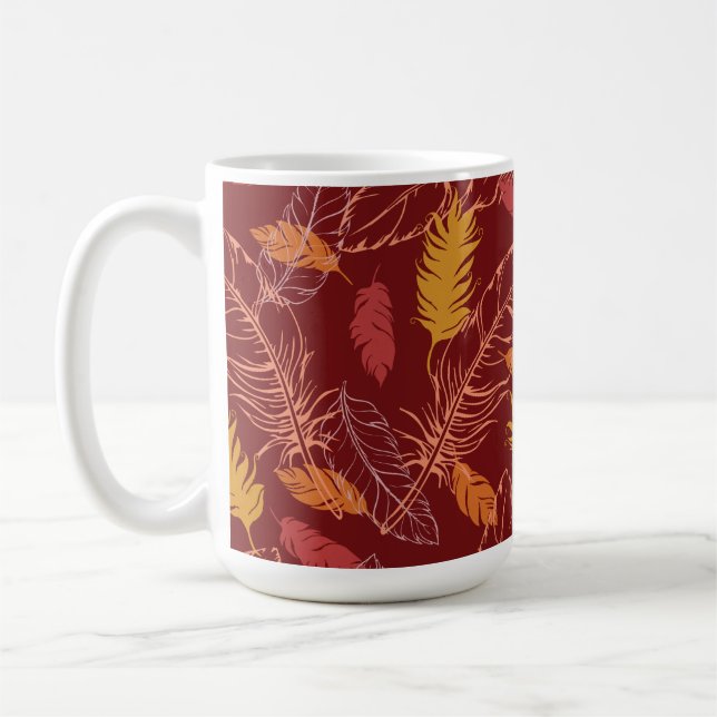 Taza De Café Fall Feathers Coffee Mug (Izquierda)