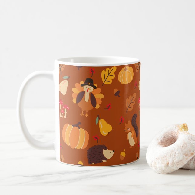 Taza De Café Fall Friends (Con donut)