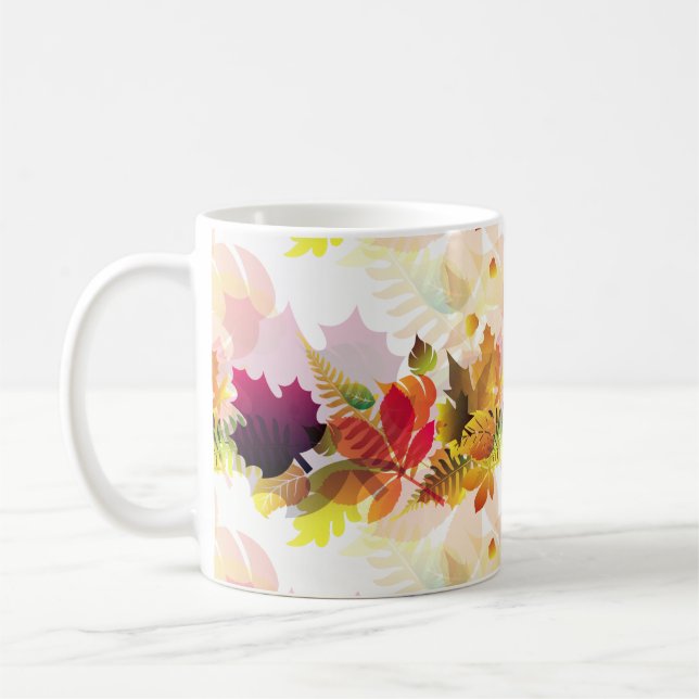 Taza De Café Fall Leaves Mug (Izquierda)