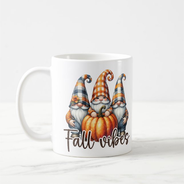 Taza De Café Fall Vibes Cozy Autumn Mug (Izquierda)