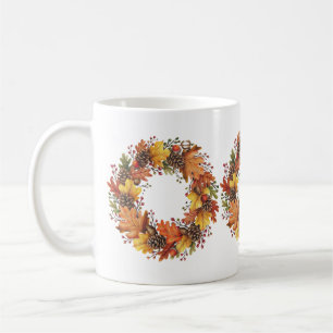 Taza De Café Fall Wreath Mug