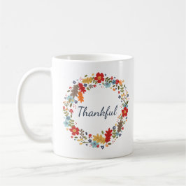 Taza De Café Fall Wreath Mug regalo de Acción de Gracias