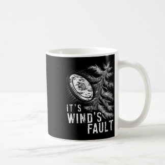 Taza De Café Falla del viento, divertido disco de golf vintage