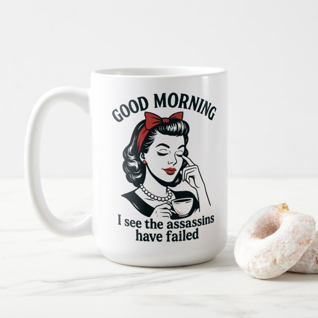 Taza De Café Fallieron los buenos asesinatos (Con donut)
