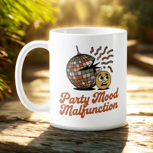 Taza De Café Fallo de humor de fiesta   Estado de ánimo emocion