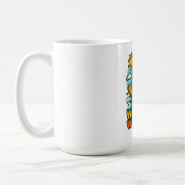 Taza De Café Fallo en la cicatriz de la Wipeout Moai Chibi