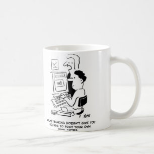 Taza De Café Falsificador imprime sus propios billetes en línea