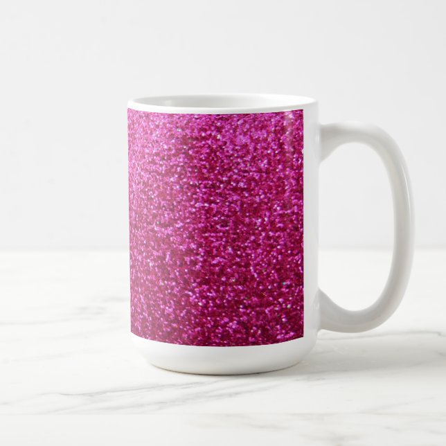 Taza De Café Falso purpurina de las rosas fuertes (Derecha)