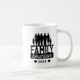 Taza De Café Familia Año Reunida