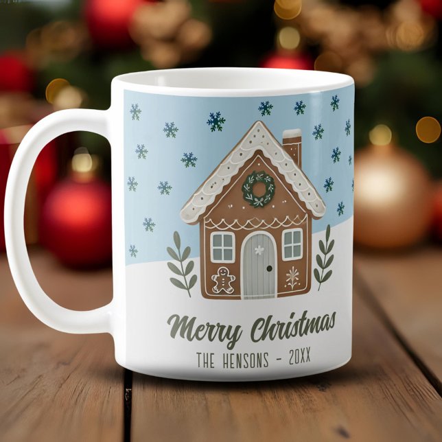 Taza De Café Familia Boho Cookie House Snowflakes (Subido por el creador)