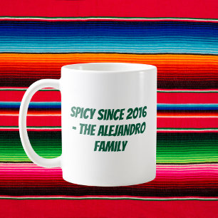 Taza De Café Familia Cinco de Mayo personalizada