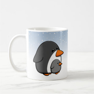 Taza De Café Familia Cute Penguin