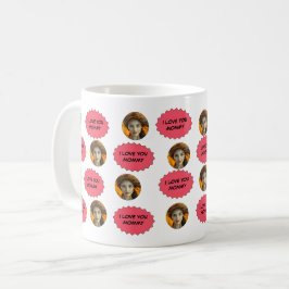 Taza De Café Familia Cute Personalizada Cara 5 Fotos