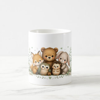 Taza De Café Familia de adorables animales del bosque