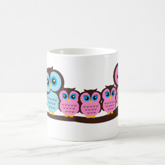 Taza De Café Familia de búhos de cinco