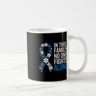 Taza De Café Familia de Cinta Azul de Cáncer de Colón de Cáncer