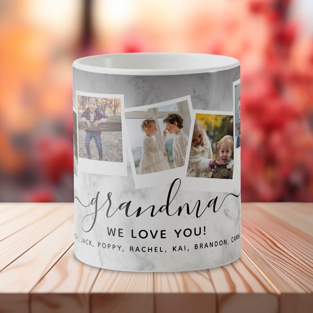 Taza De Café Familia de Collages de fotos Elegante Personalizad (Subido por el creador)