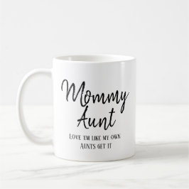 Taza De Café Familia de definición de tipografía de tía