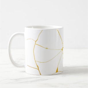 Taza De Café Familia de grietas de oro