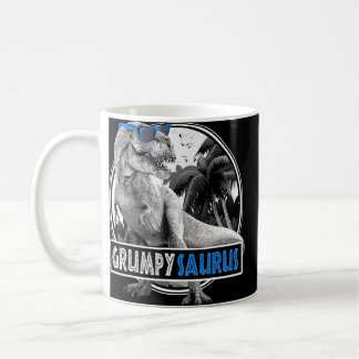 Taza De Café Familia de Hombres Grumpus Saurus T Rex Dinosaur