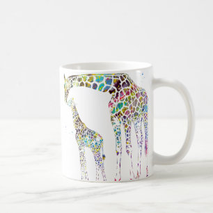 Taza De Café Familia de jirafas