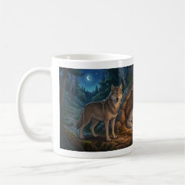 Taza De Café Familia de Lobos  