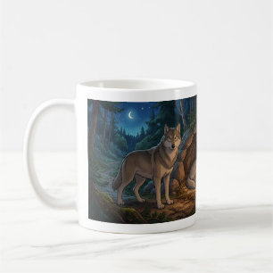 Taza De Café Familia de Lobos