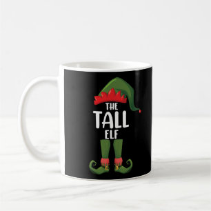 Taza De Café Familia de Navidad con elfos altos a juego