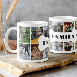 Taza De Café Familia de perros collages de fotos