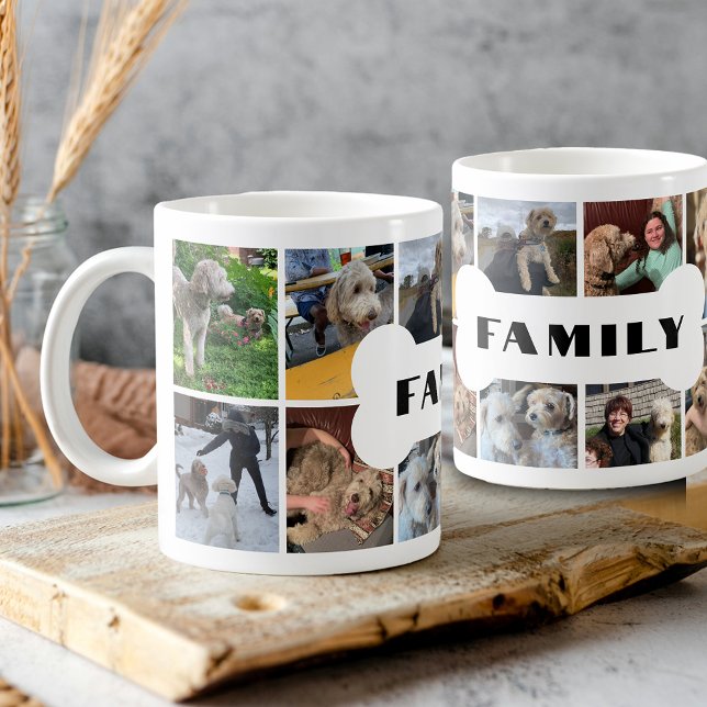 Taza De Café Familia de perros collages de fotos (Subido por el creador)