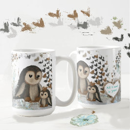 Taza De Café Familia de pingüino cutáneo Mug