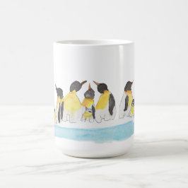 Taza De Café Familia de pingüinos