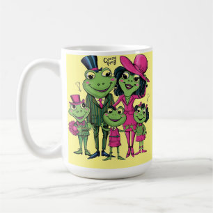 Taza De Café familia de ranas locasMug