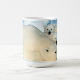 Taza De Café Familia del oso polar