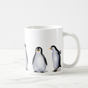Taza De Café Familia del pingüino