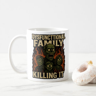 Taza De Café Familia Disfuncional que la Está Rompiendo