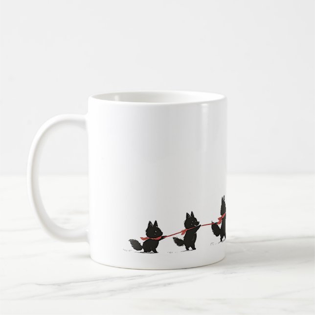 Taza De Café Familia Doggie 12 Café Mug (Izquierda)