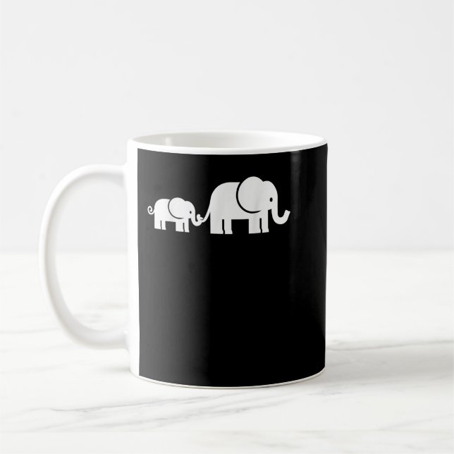 Taza De Café Familia elefante  (Izquierda)