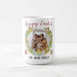 Taza De Café Familia Feliz Pascua, familia feliz una foto
