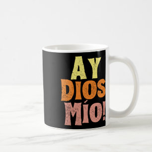 Taza De Café Familia Festival Vintage Ay Dios Mio Cinco De Mayo