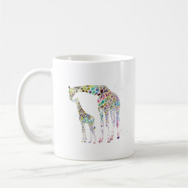 Taza De Café Familia Giraffe