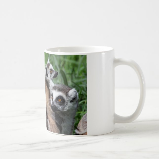 Taza De Café Familia Lemur (Derecha)