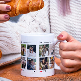 Taza De Café Familia moderna 8 fotos estilo instagram simple