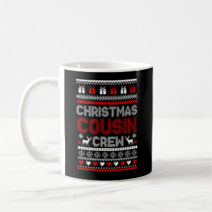 Taza De Café Familia Navidades Pajamas Cousin Crew